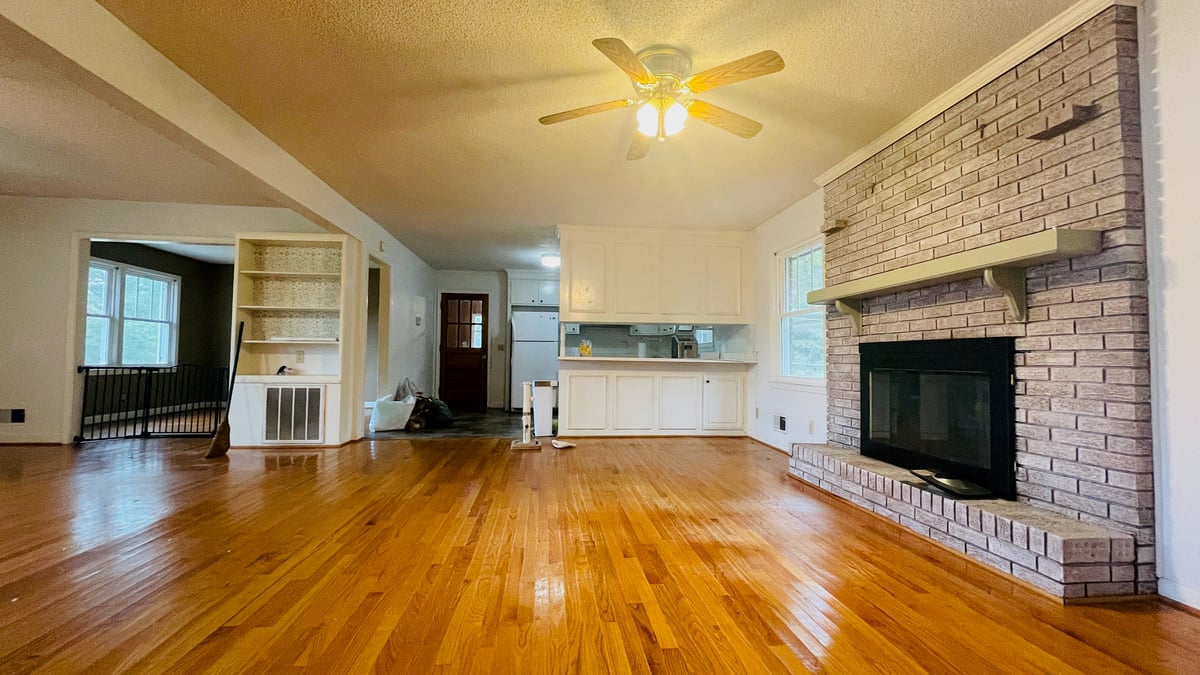 Home Addition & Remodel Main Living Area Before